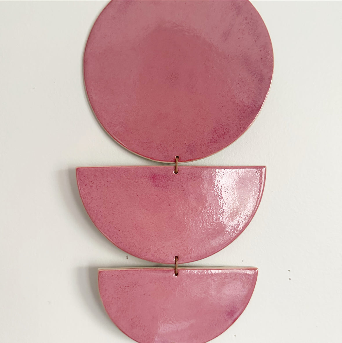 SHAPES Wall Hanging - Raspberry