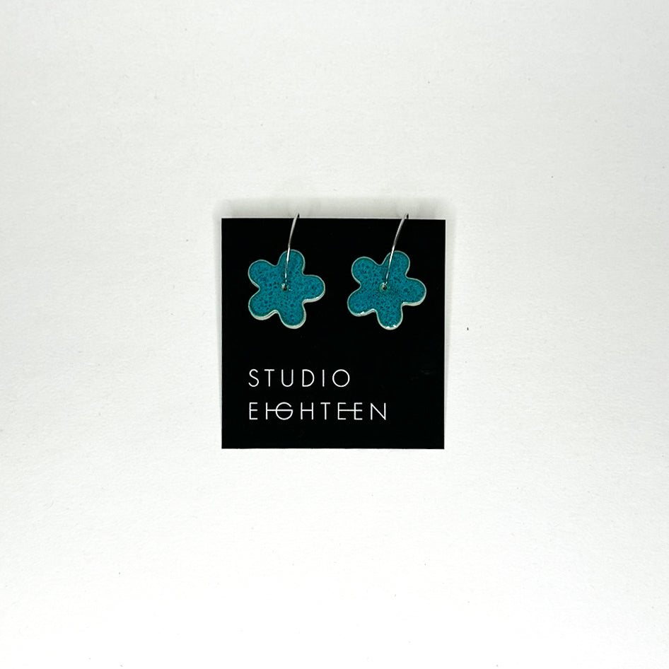 FLOWER Porcelain Earrings - Large