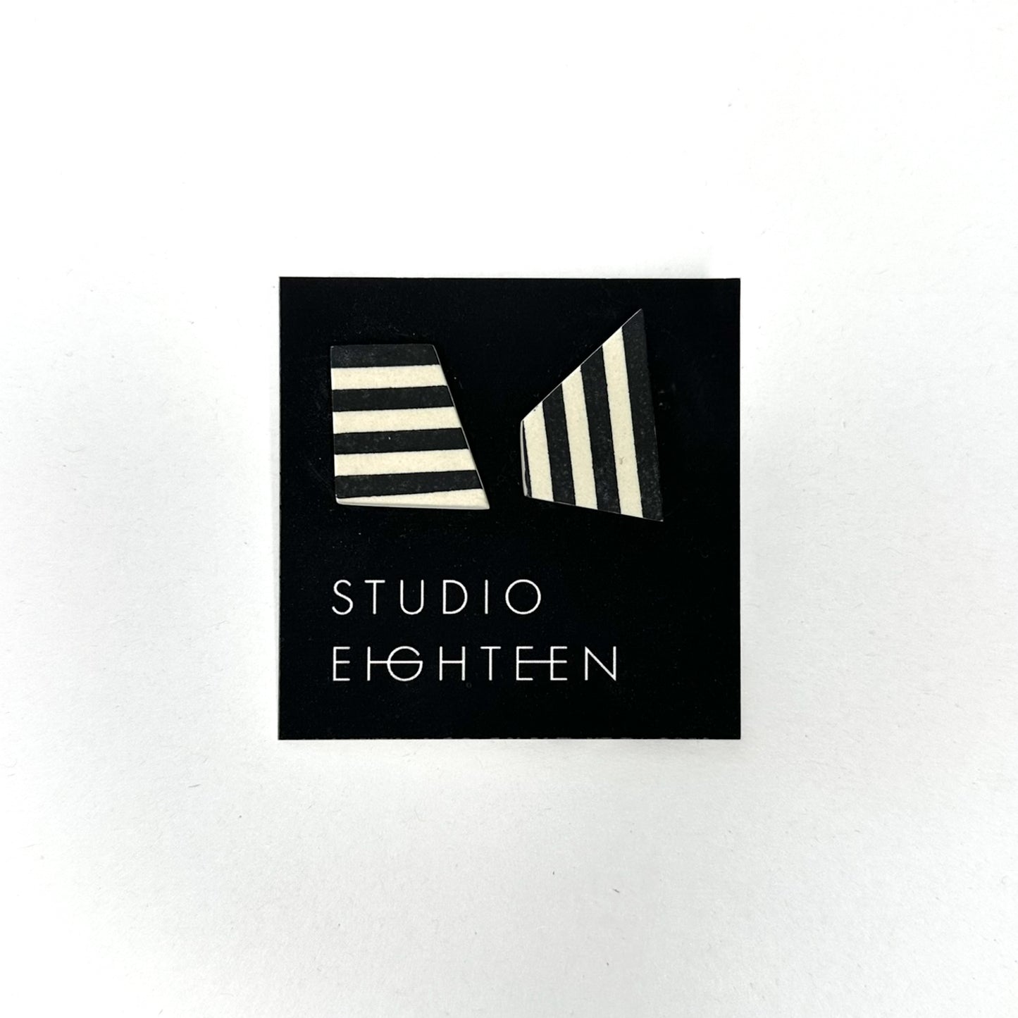 STRIPE Porcelain Earrings