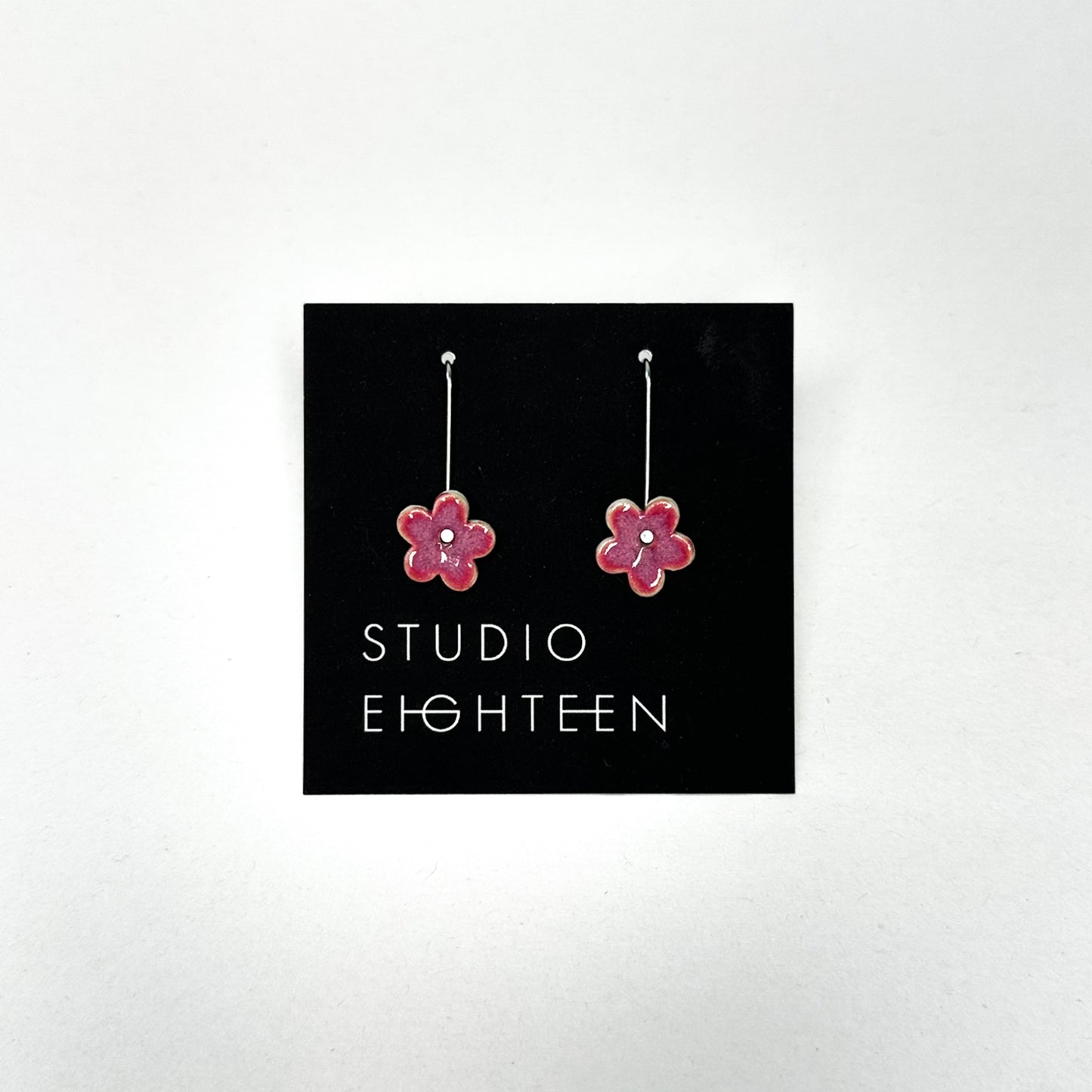 FLOWER Porcelain Earrings - Small