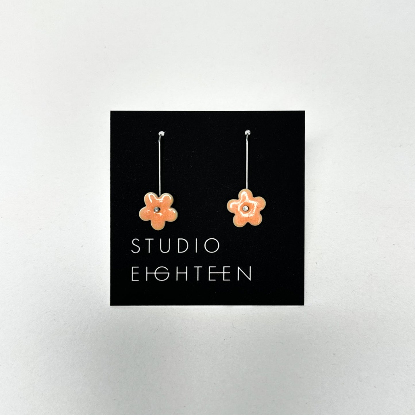 FLOWER Porcelain Earrings - Small