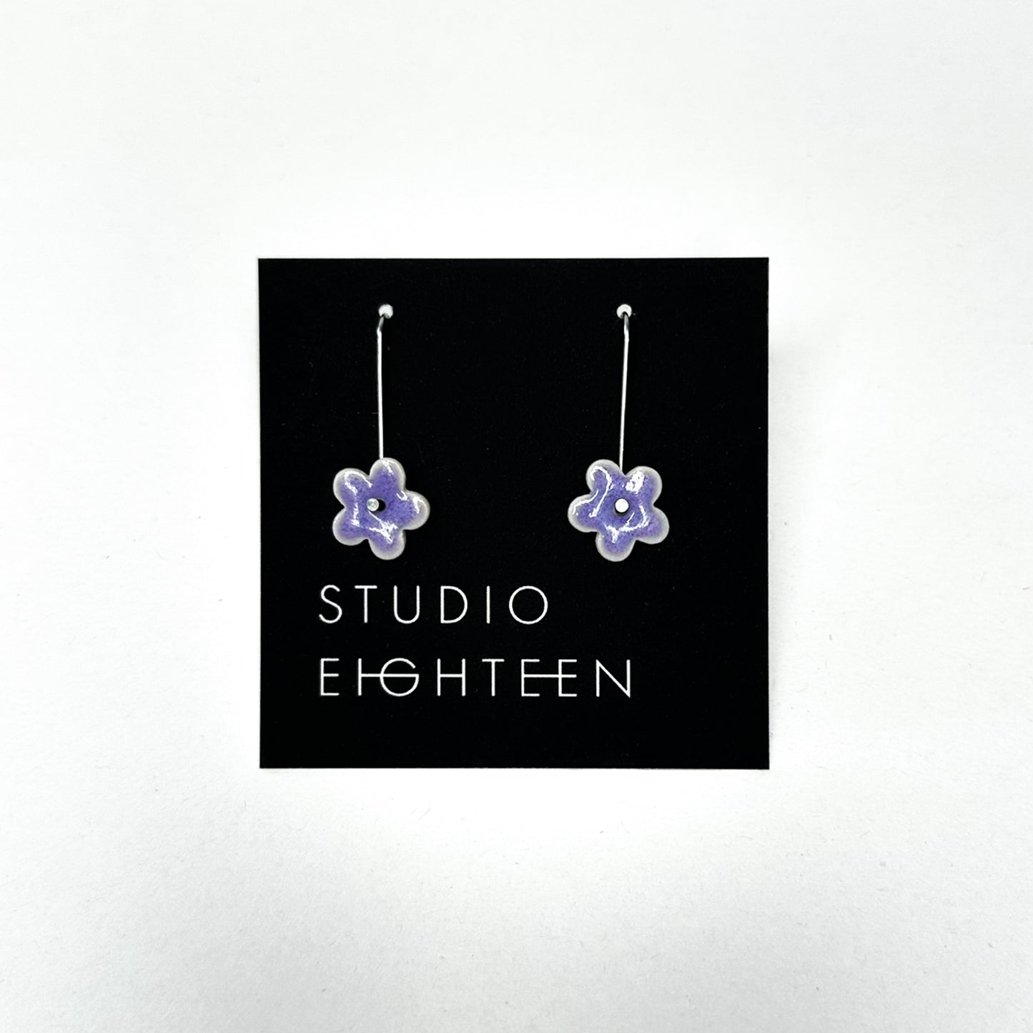 FLOWER Porcelain Earrings - Small