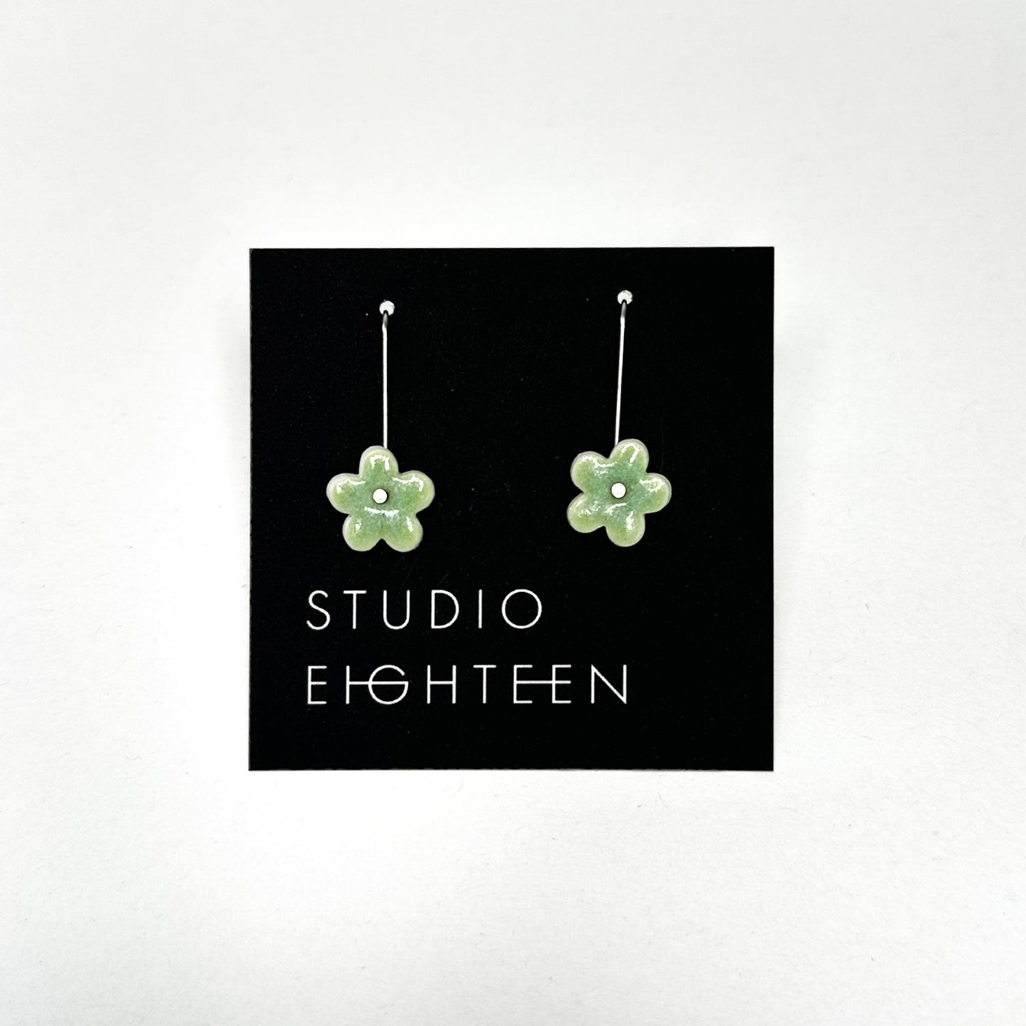 FLOWER Porcelain Earrings - Small