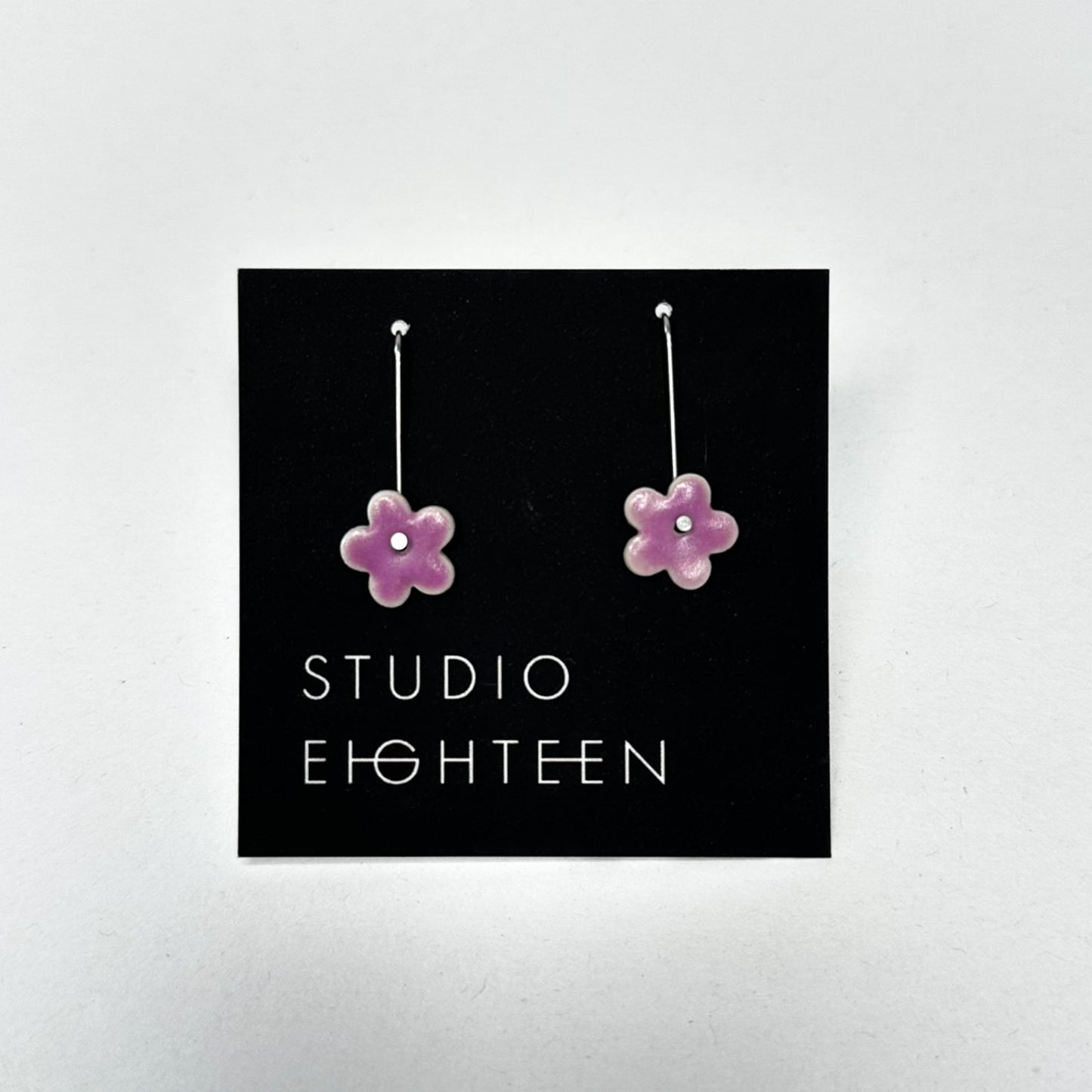 FLOWER Porcelain Earrings - Small