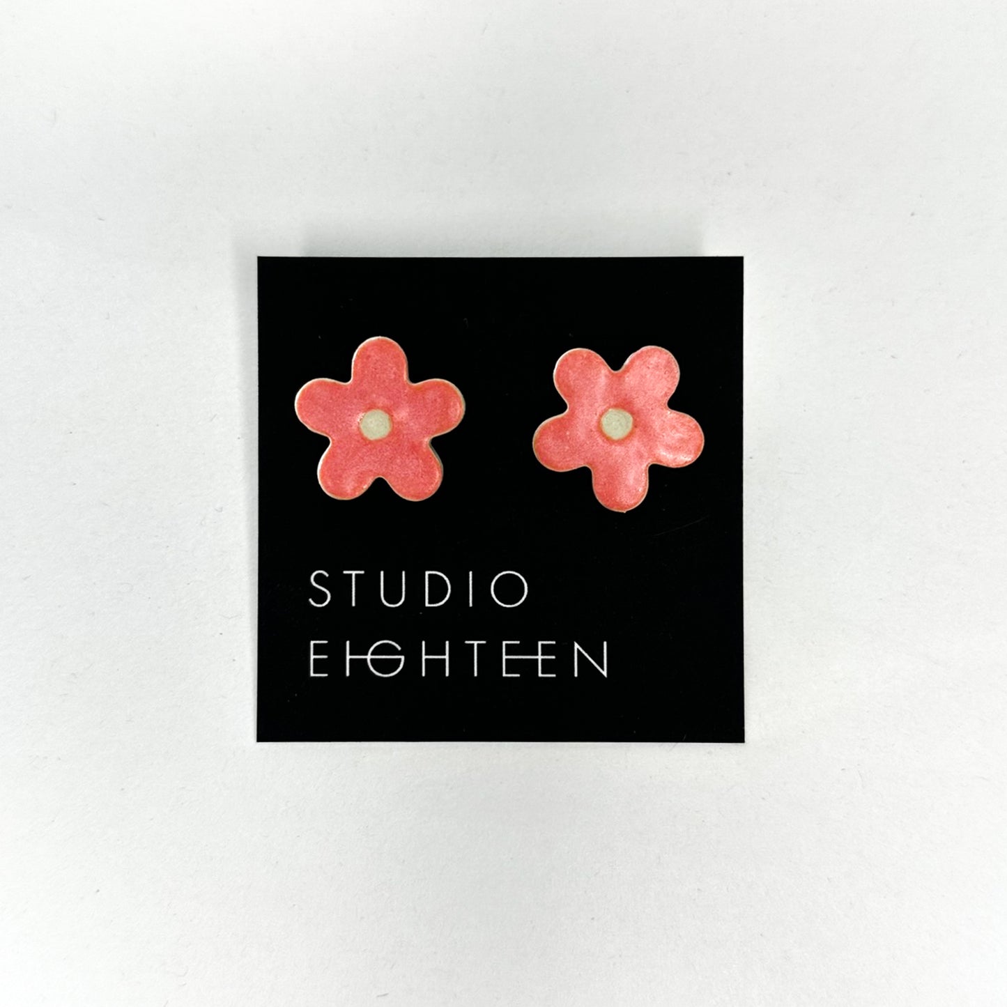 FLOWER Porcelain Earrings - Large