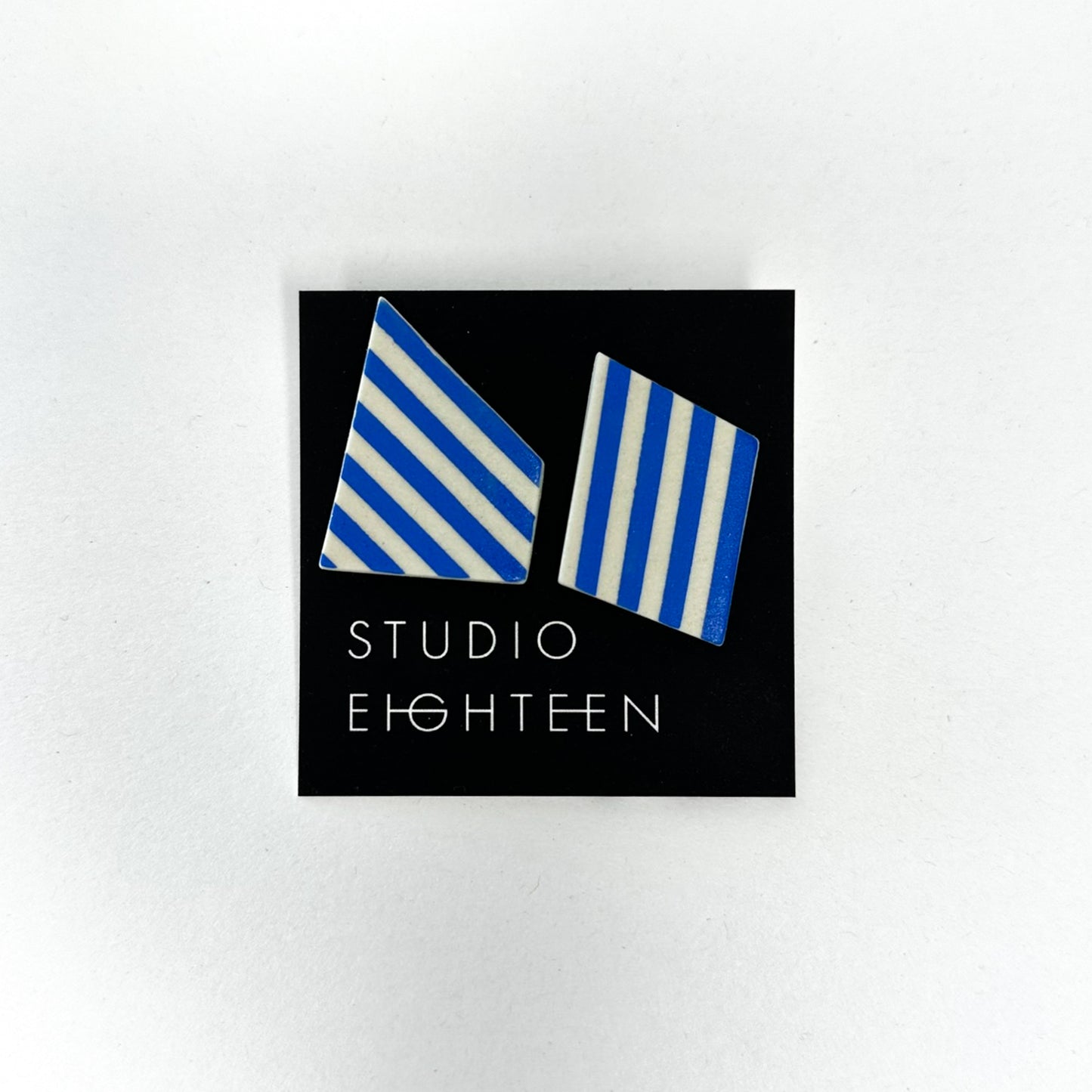 STRIPE Porcelain Earrings