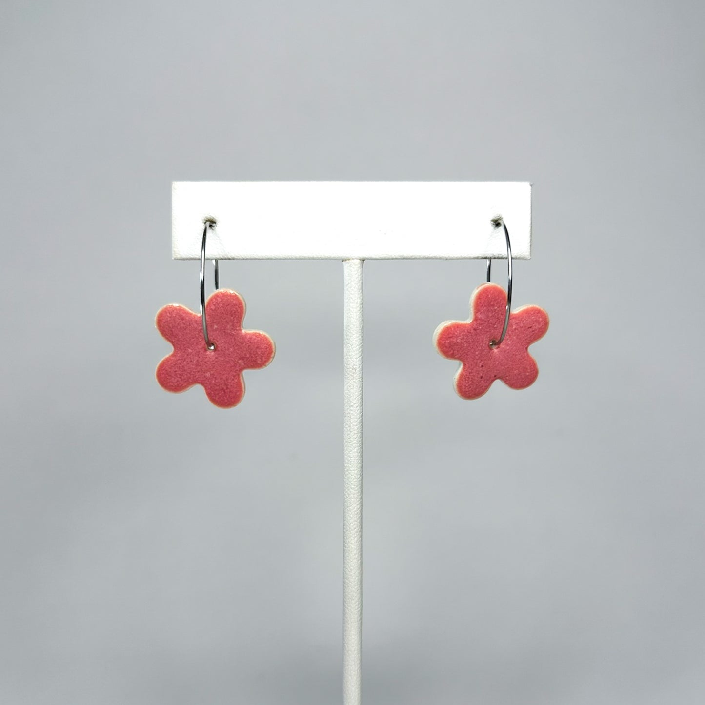 FLOWER Porcelain Earrings - Large
