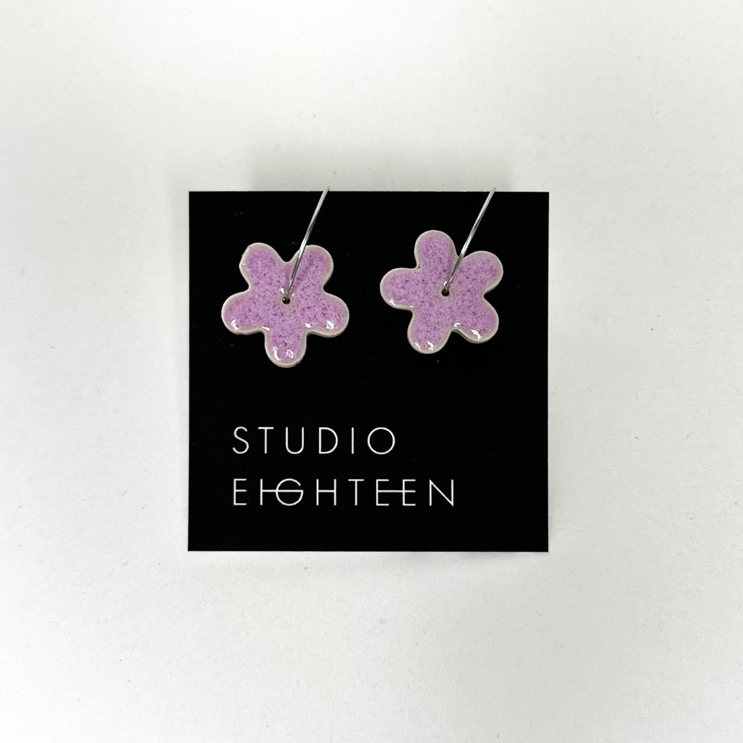 FLOWER Porcelain Earrings - Large