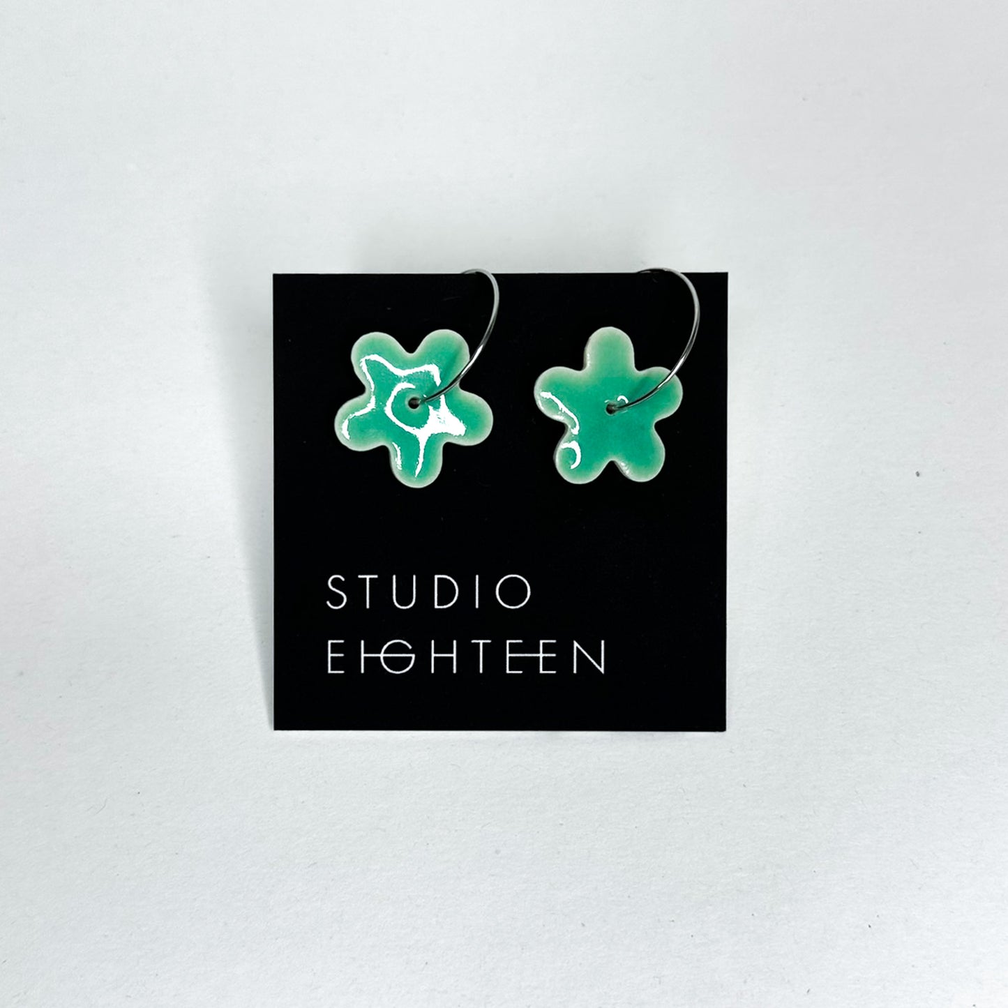 FLOWER Porcelain Earrings - Large