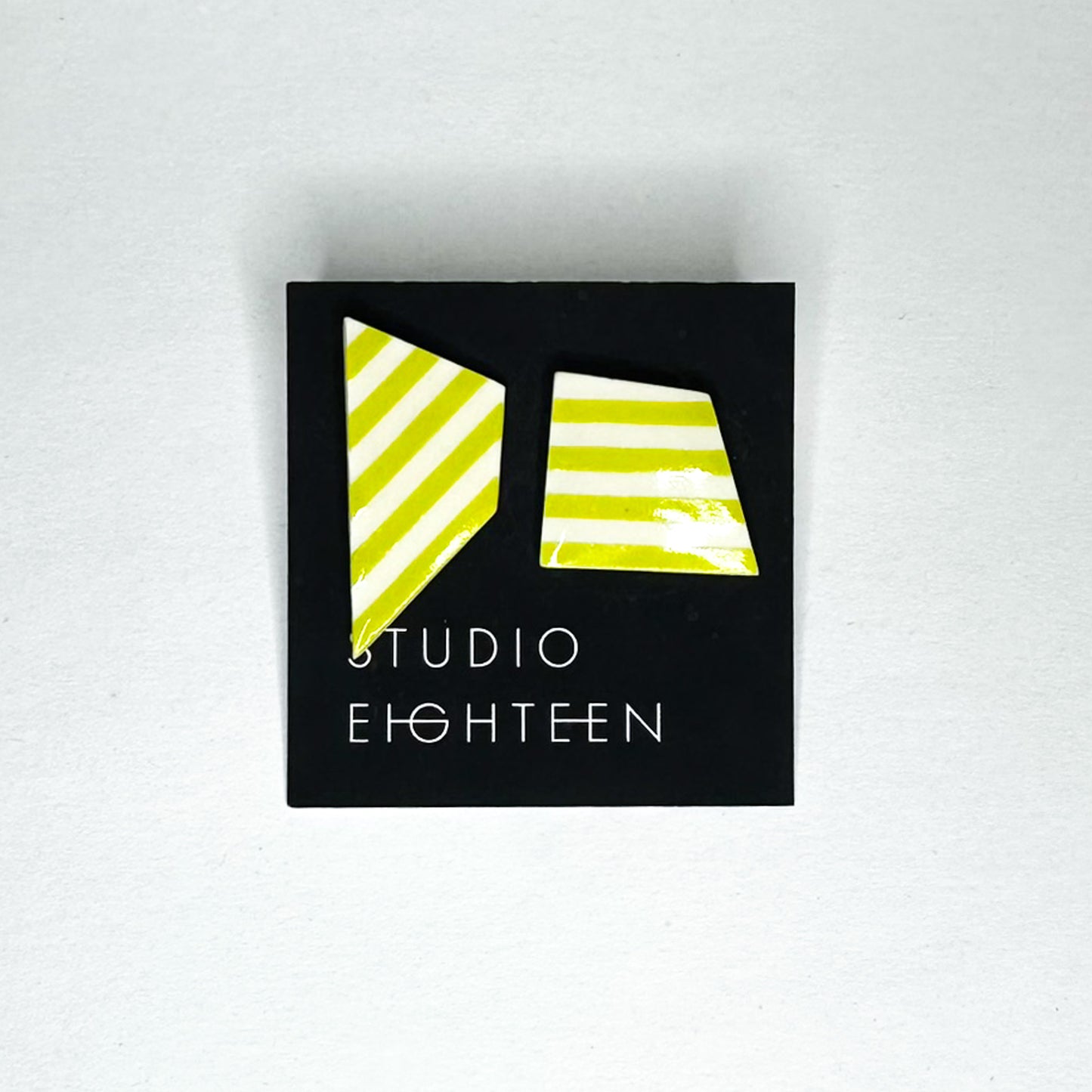 STRIPE Porcelain Earrings