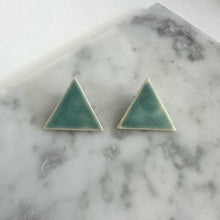Load image into Gallery viewer, SALE - TRIANGLE Ceramic Earrings

