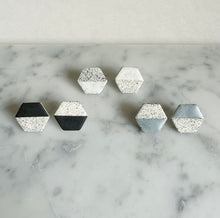 Load image into Gallery viewer, HEXAGON XL Ceramic Earrings
