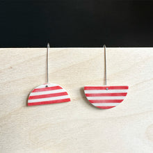 Load image into Gallery viewer, SEMI CIRCLE Dangle Ceramic Earrings
