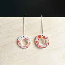 Load image into Gallery viewer, CIRCLE Dangle Ceramic Earrings
