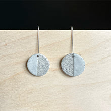 Load image into Gallery viewer, CIRCLE Dangle Ceramic Earrings
