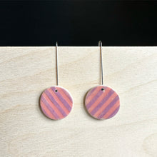 Load image into Gallery viewer, CIRCLE Dangle Ceramic Earrings
