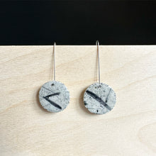 Load image into Gallery viewer, CIRCLE Dangle Ceramic Earrings
