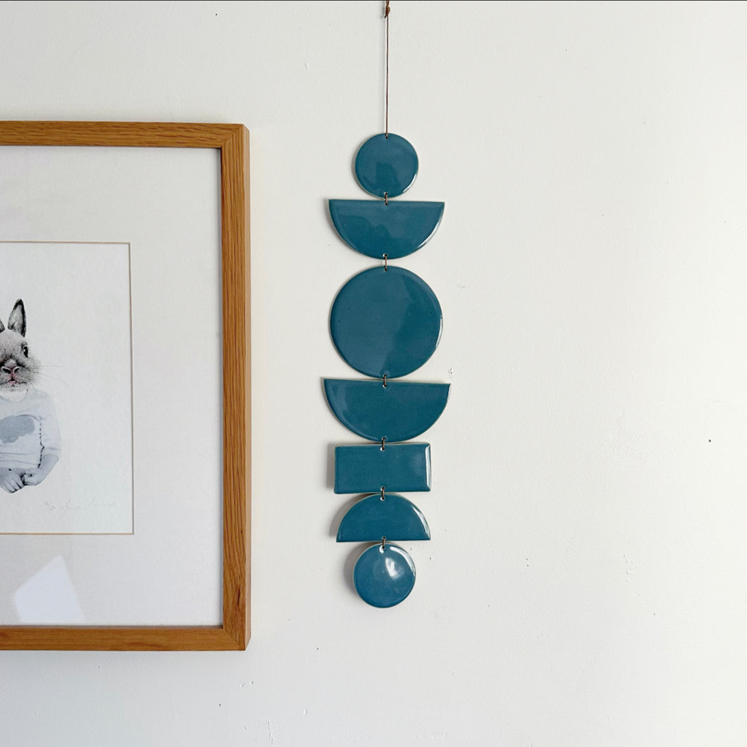 SHAPES Wall Hanging - Steel Blue