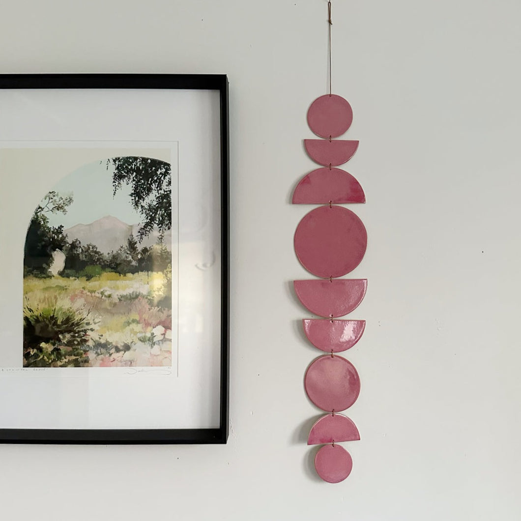 SHAPES Wall Hanging - Raspberry