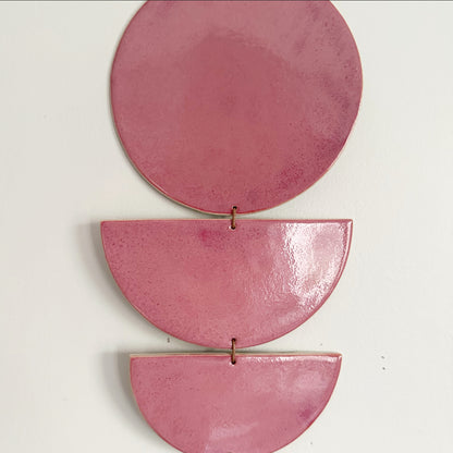 SHAPES Wall Hanging - Raspberry