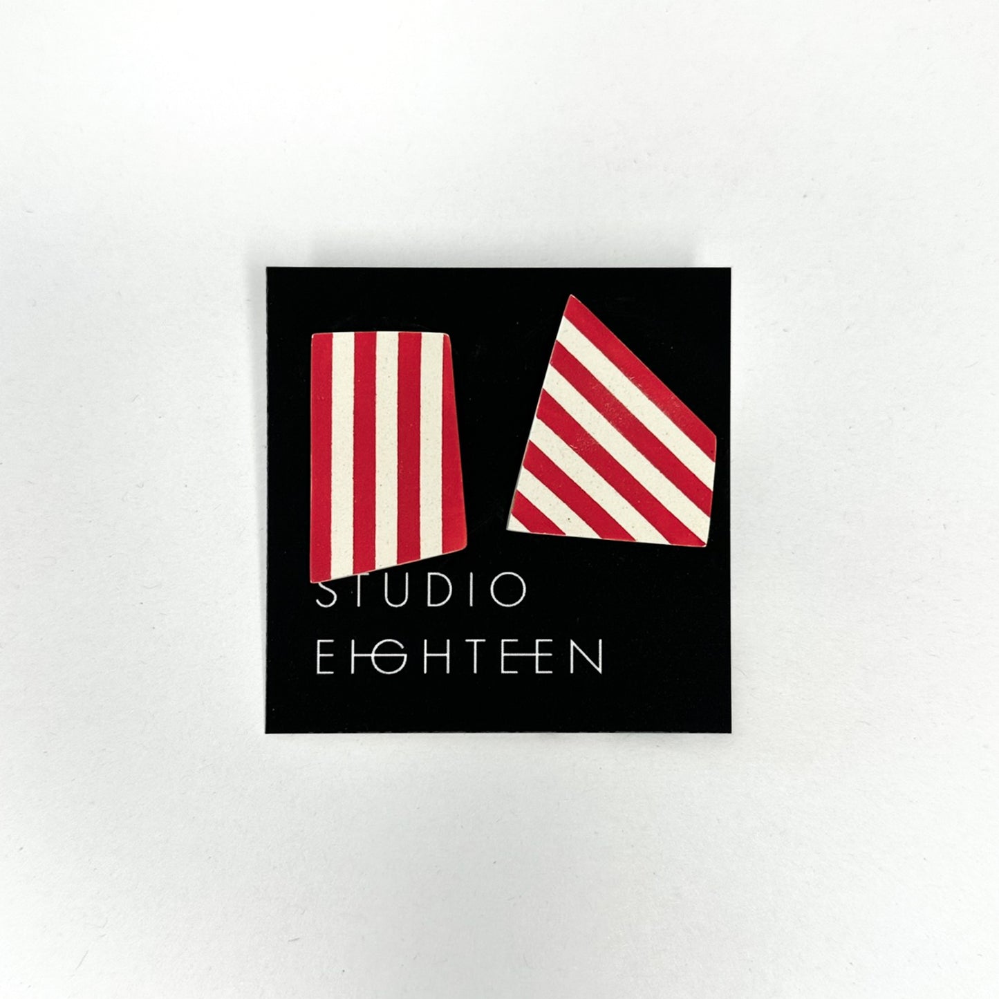 STRIPE Porcelain Earrings