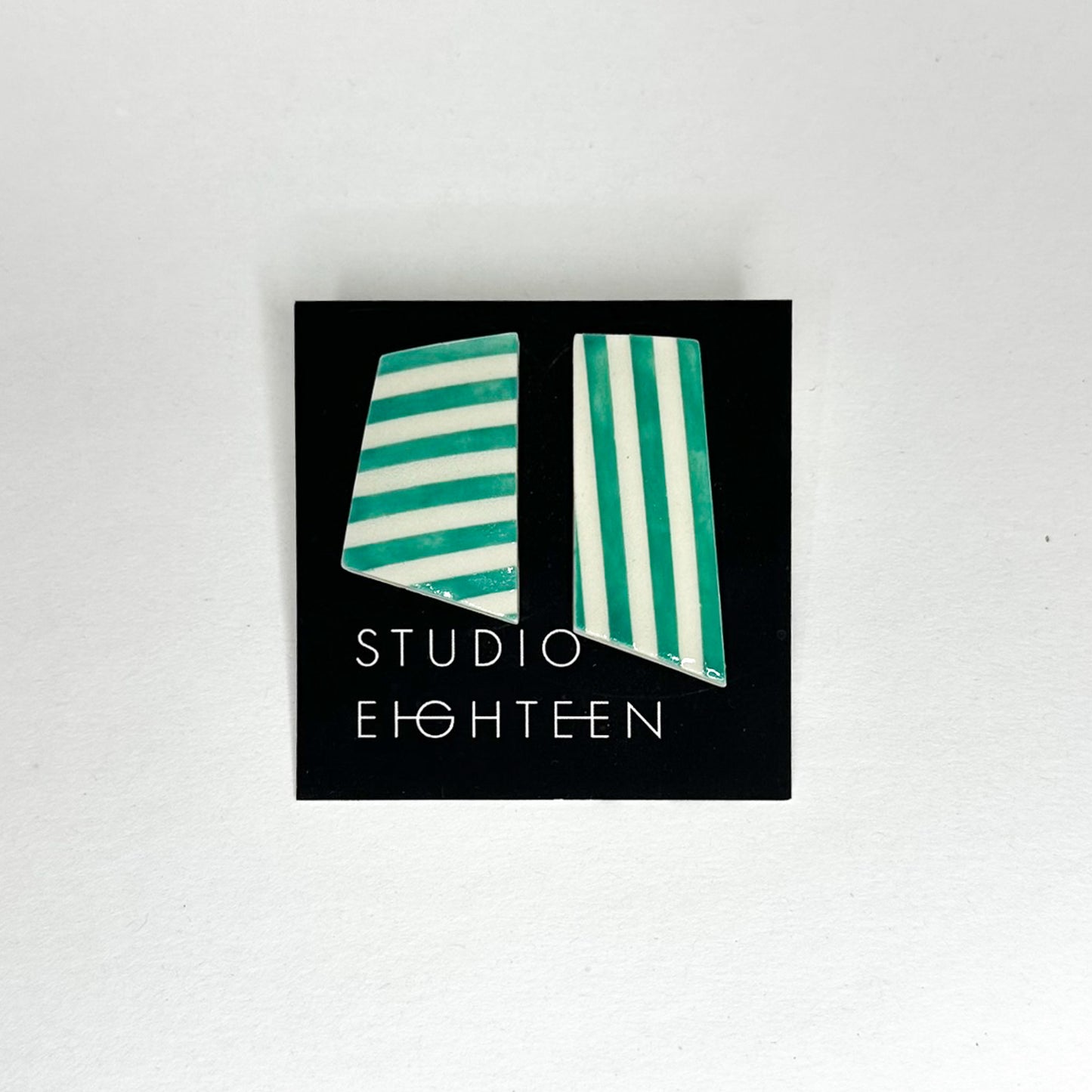 STRIPE Porcelain Earrings