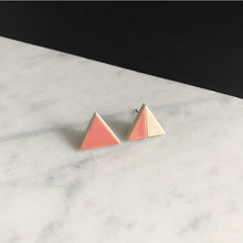 Load image into Gallery viewer, TRIANGLE Small Ceramic Earrings
