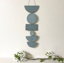 Load image into Gallery viewer, SHAPES Ceramic Wall Hanging - Frosted Blue
