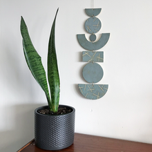 Load image into Gallery viewer, SHAPES Ceramic Wall Hanging - Frosted Blue
