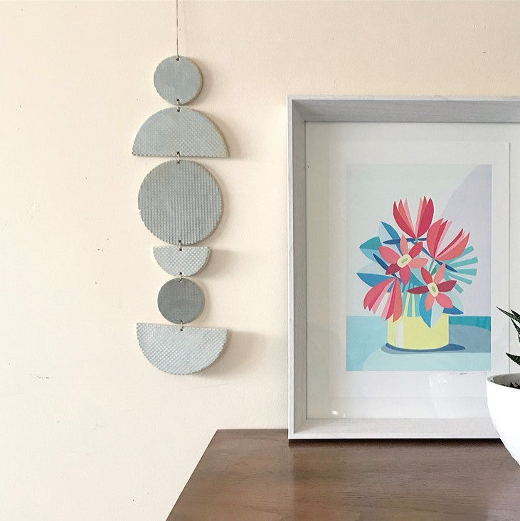 SHAPES Wall Hanging - Mint Blue
