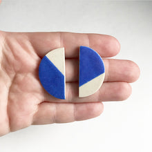 Load image into Gallery viewer, SEMI CIRCLE Epic Ceramic Earrings
