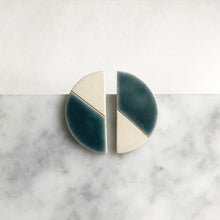 Load image into Gallery viewer, SEMI CIRCLE Epic Ceramic Earrings
