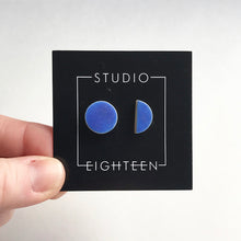 Load image into Gallery viewer, CIRCLE + SEMI CIRCLE Ceramic Earrings
