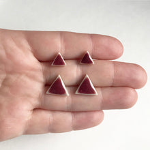 Load image into Gallery viewer, TRIANGLE Large Ceramic Earrings
