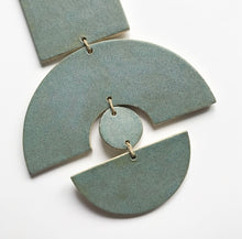 Load image into Gallery viewer, SHAPES Ceramic Wall Hanging - Frosted Blue
