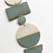 Load image into Gallery viewer, SHAPES Ceramic Wall Hanging - Frosted Blue
