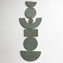 Load image into Gallery viewer, SHAPES Ceramic Wall Hanging - Frosted Blue

