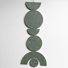 Load image into Gallery viewer, SHAPES Ceramic Wall Hanging - Frosted Blue
