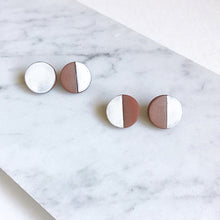 Load image into Gallery viewer, CIRCLE Mini Ceramic Earrings

