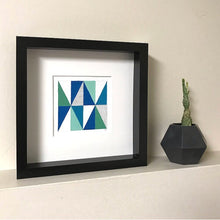 Load image into Gallery viewer, TRIANGLE Painting - Blue + Sage II
