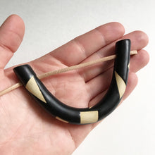 Load image into Gallery viewer, U Ceramic Necklace - Large with pattern
