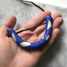 Load image into Gallery viewer, U Ceramic Necklace - Large with pattern
