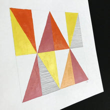 Load image into Gallery viewer, TRIANGLE Painting - Pink + Orange
