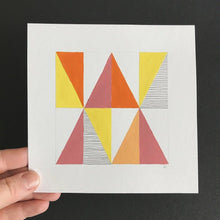 Load image into Gallery viewer, TRIANGLE Painting - Pink + Orange
