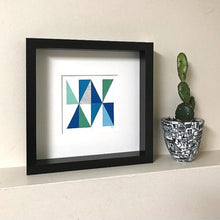 Load image into Gallery viewer, TRIANGLE Painting - Blue + Sage I
